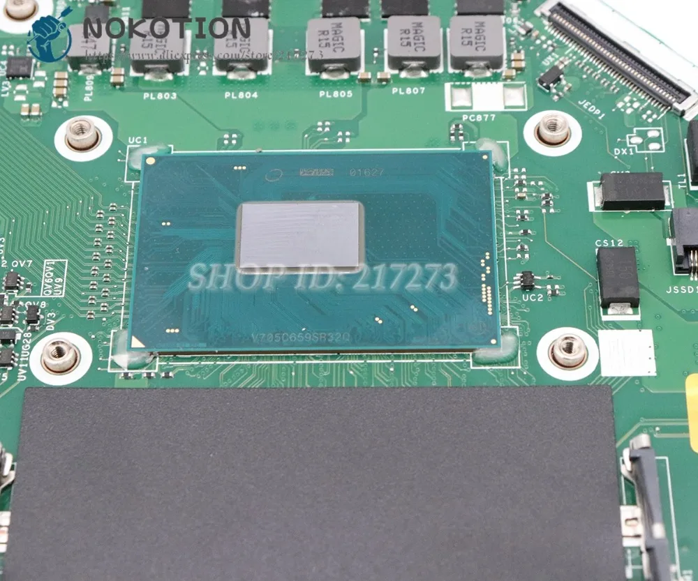NOKOTION для acer A715-71G Материнская плата ноутбука GTX 1050 GPU SR32Q I7-7700HQ Процессор DDR4 C5MMH C7MMH LA-E911P основная плата