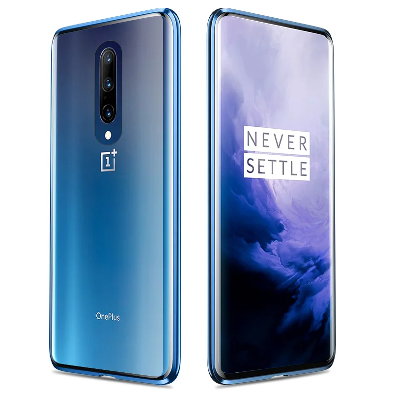Full Body Protection Magnetic Front Back Tempered Glass Case For OnePlus 7 Pro OnePlus7 360 degree |