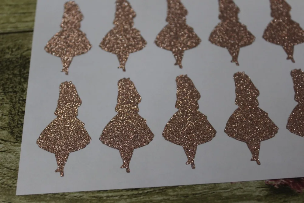 5x2 5 см розовое золото с блестками Алиса в стране чудес|gold glitter|glitter goldalice in |