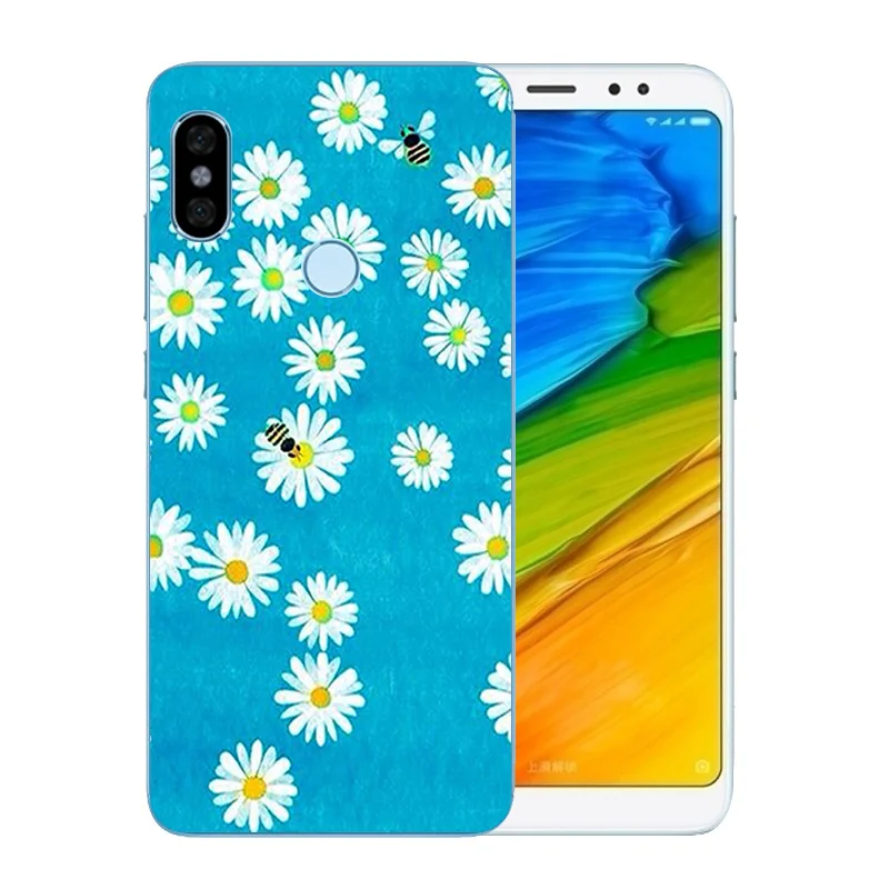 Чехол для телефона Xiaomi Redmi Note 5 Pro роскошная модная задняя крышка с розовым узором