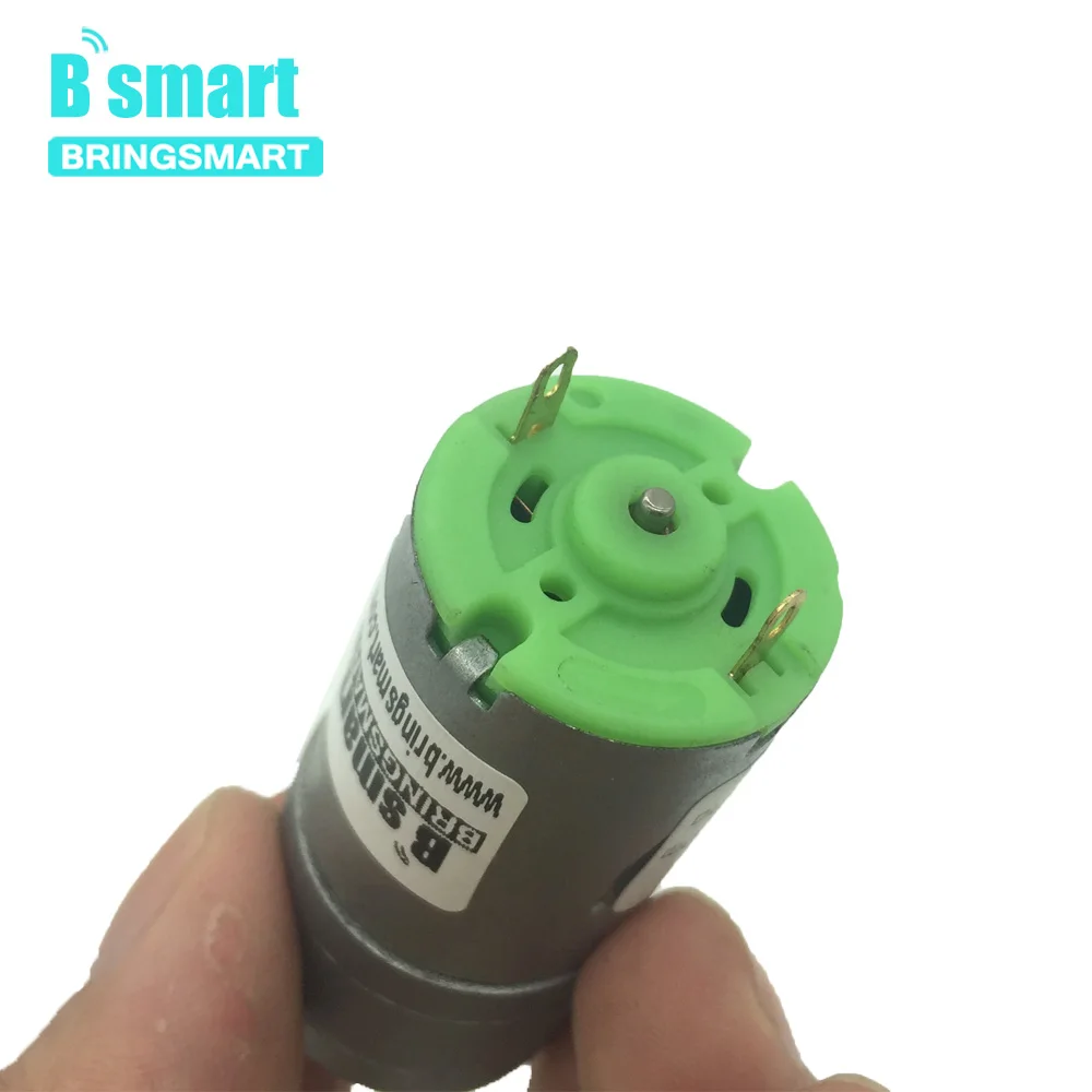 Bringsmart мотор редуктор постоянного тока 6 в электродвигатель 12 В карбоновая щетка
