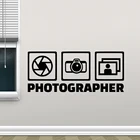 Фотограф Настенная Наклейка для фотостудии настенное окно Виниловая Наклейка декор для камеры постер съемный домашний декор наклейка s обои D383