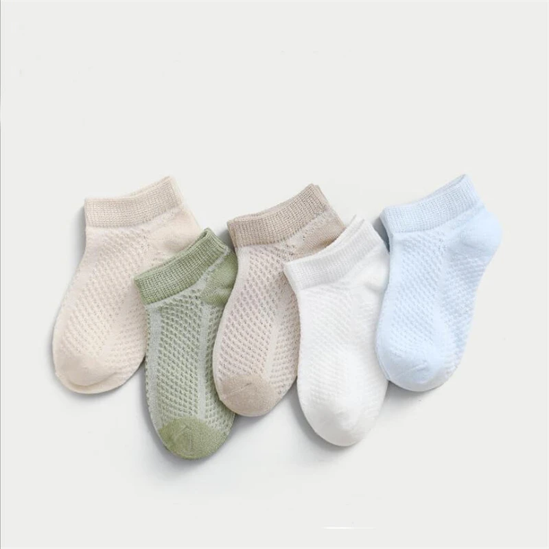 5 пар/компл. летние детские носки спортивные для мальчиков и девочек ясельного