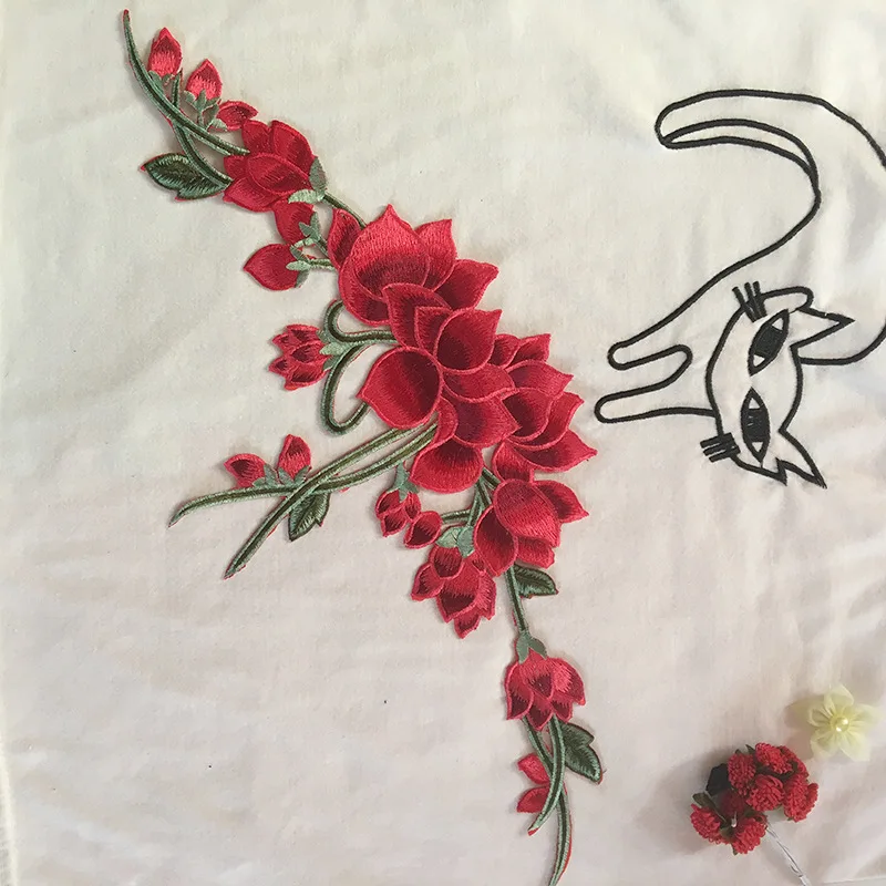 3 шт. винтажная вышитая Цветочная нашивка для официального платья аксессуары