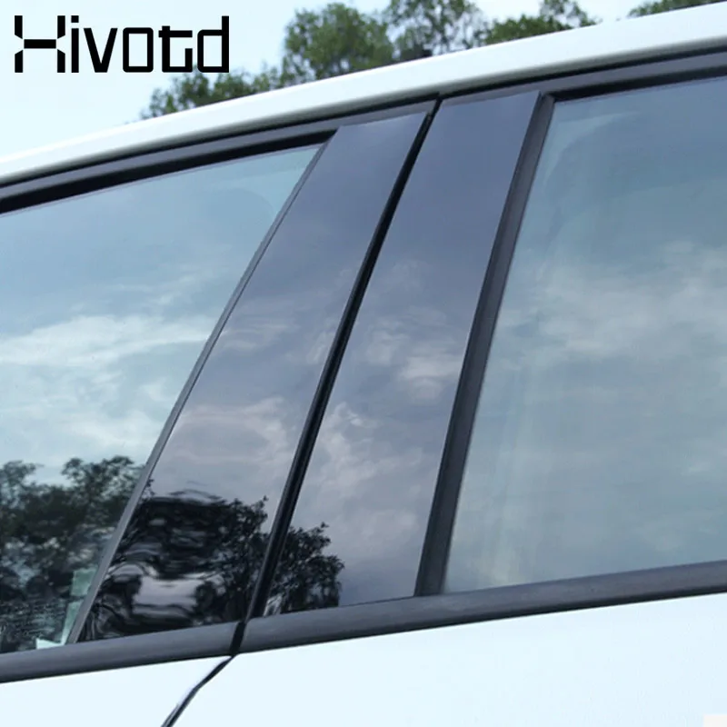 Автомобиль оконные стойки B Колонка отделкой стикеры зеркальным покрытием