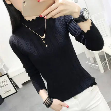 

2021 Time-limited Collar Collar, Bottom Shirt, Short Style, Slim Body, Heavy Sleeves, Long And All Kinds of Knitted Sweaters.