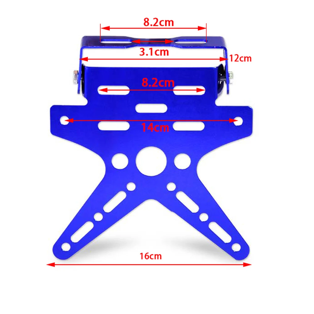 Держатель из алюминиевого сплава Регулируемый многоцветный номерной знак для
