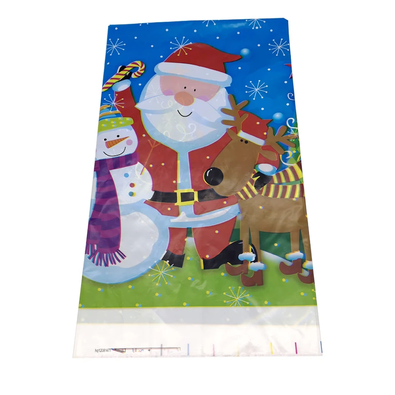 

1pcs/lot Santa Claus Design Table Cover Decoration Merry Christmas Party Tablecover Disposable Plastic Tablecloth 108*180 CM