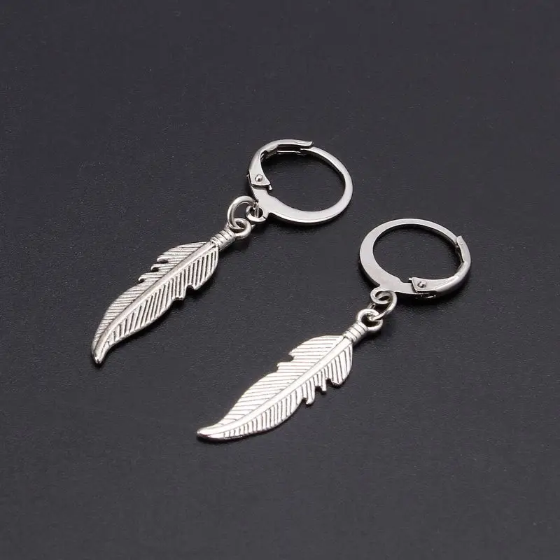 1 пара Винтажные серьги кольца из титановой стали корейские ювелирные изделия