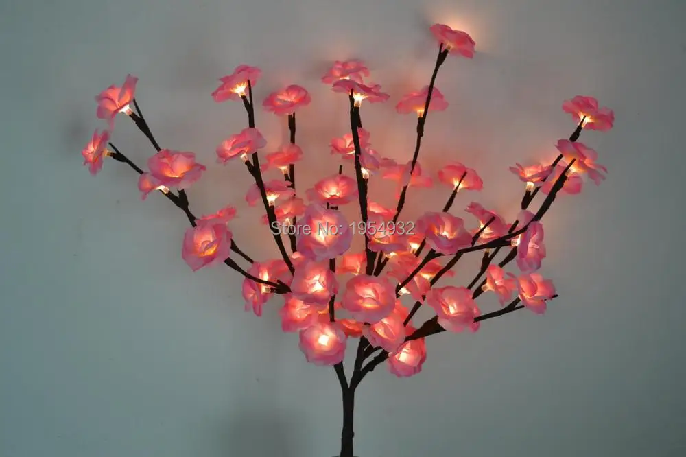 Мини-светильник в виде цветущей розы 20 дюймов 48 светодиодов | Дом и сад