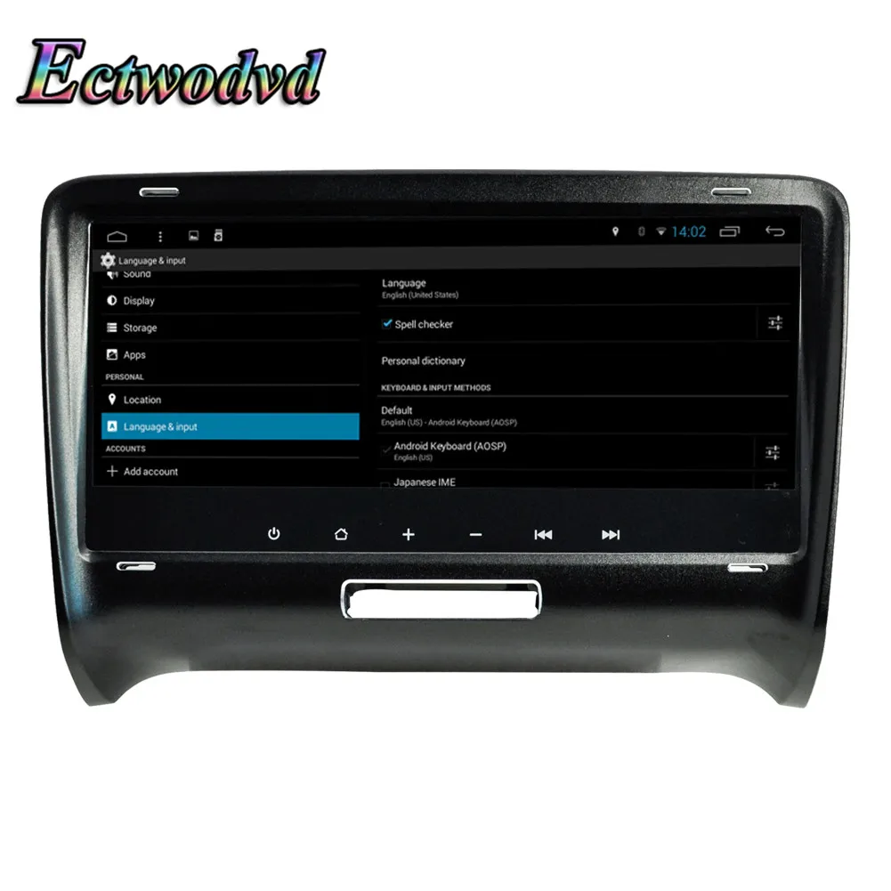 Ectwodvd 8 дюймов четырехъядерный Android 7 1 автомобильный DVD gps Навигатор Радио для Audi TT