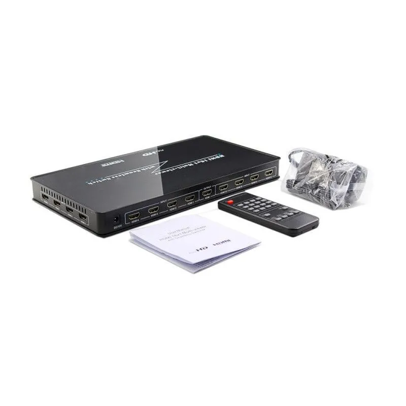 HDMI 16x1 Quad multi просмотра с бесшовным переключателем 16 на 1 ИК Hdmi переключатель