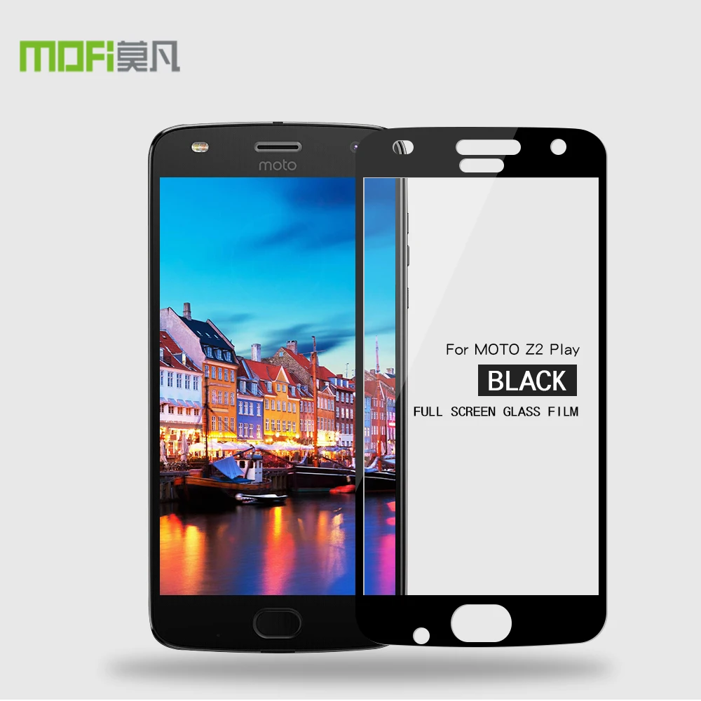 Для Motorola Moto Z2 Play закаленное стекло Mofi полное покрытие Защита экрана для защитное |