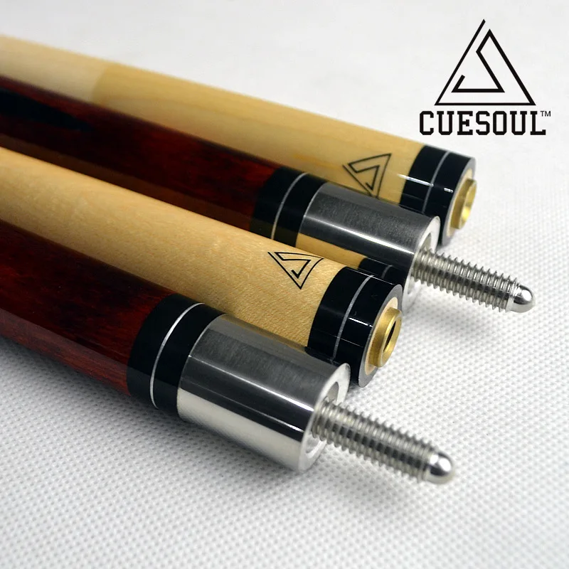 

CUESOUL 11.5mm/12.75mm Maple Wood 8-ball Nine-ball Ball Arm 1/2 Split Cue Pool Billiard Cue Stick Center Joint 58 Inch