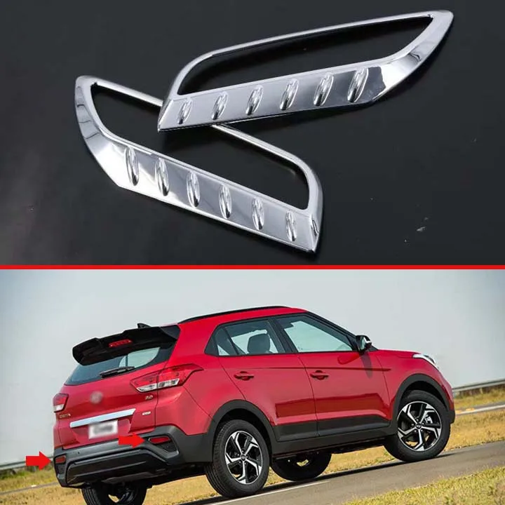 Для Hyundai Creta IX25 2018 автомобильный Стайлинг ABS хромированный задний отражатель