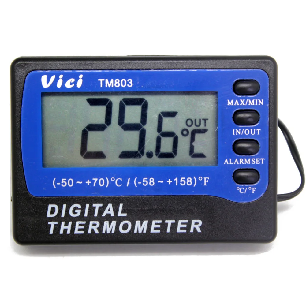Термометр для холодильника VICI TM803 с сигнализацией C F 1C 3 м длина кабеля мин макс A803