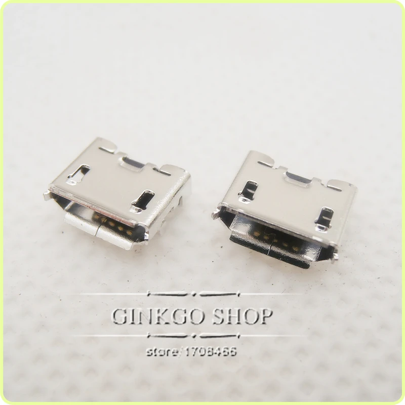 50 шт./лот планшетный ПК MINI USB Jack 5P мобильный телефон Micro коннектор 5pin 2 DIP foot