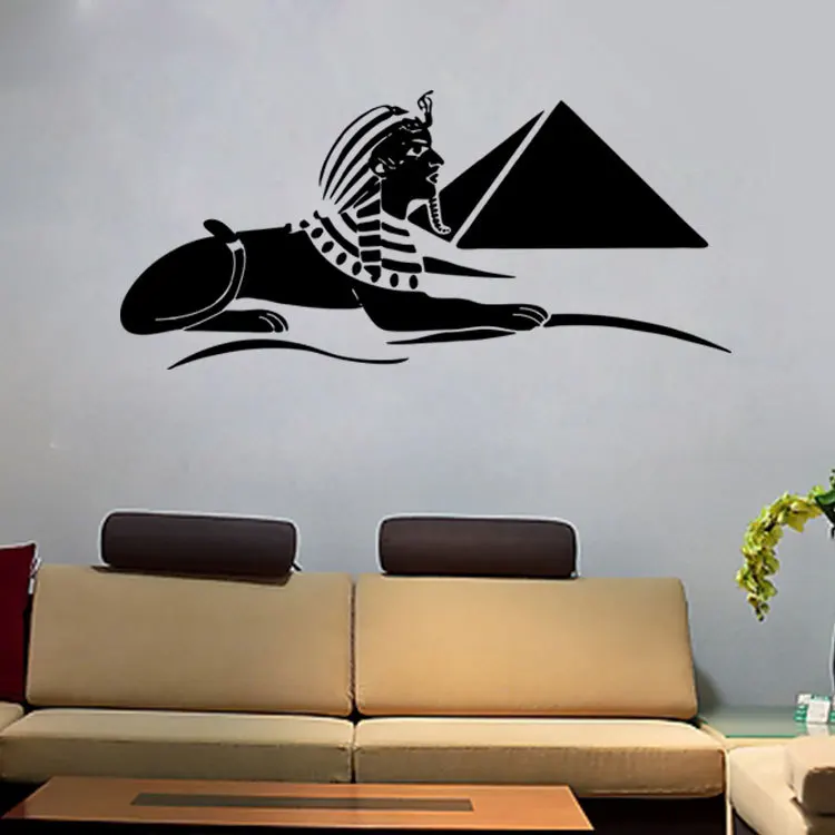 Сфинкс художественная роспись плакат Лев человек персонаж Наклейка на стену