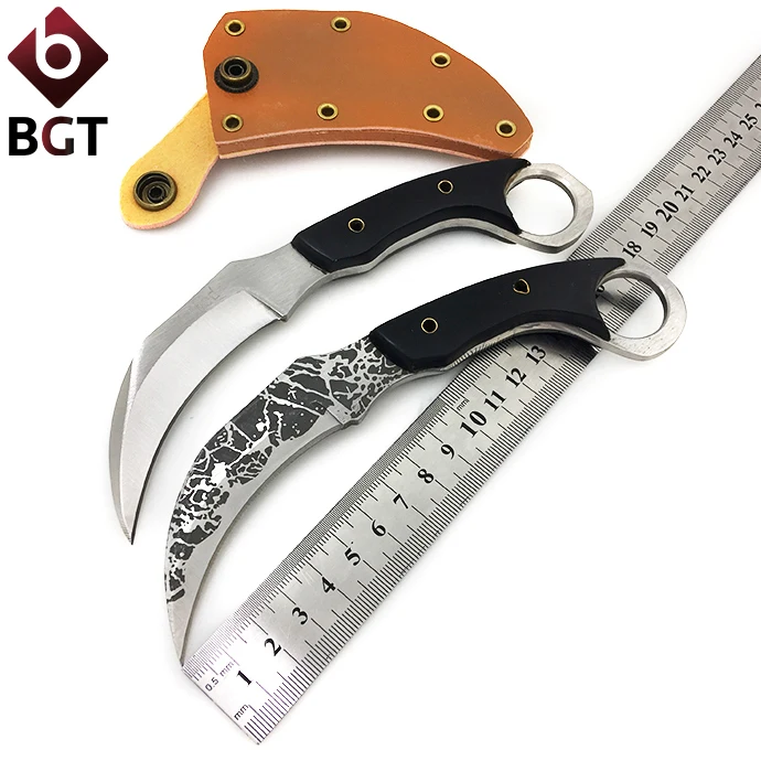 BGT Karambit CS GO нож с фиксированным лезвием тактические боевые охотничьи ножи коготь