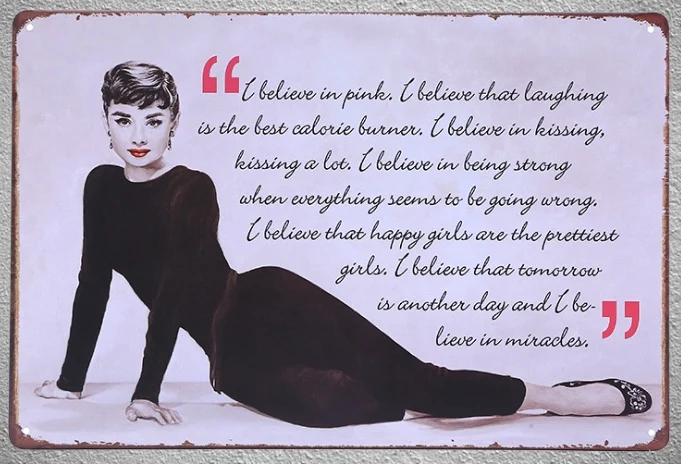 

1 piece Quotes Life Actress Monroe sign Tin Plate Sign wall Room man cave Decoration Art Dropshipping Poster metal