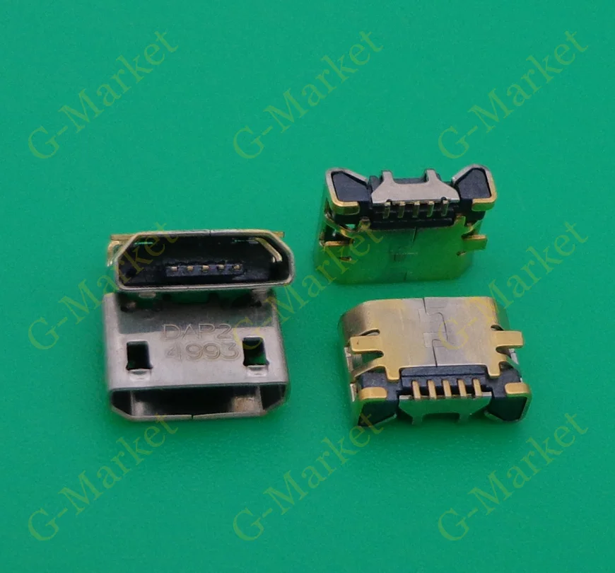 

10pcs/lot Micro usb charger connector replacement for NOKIA 808 N808 USB charging connector port plug dock