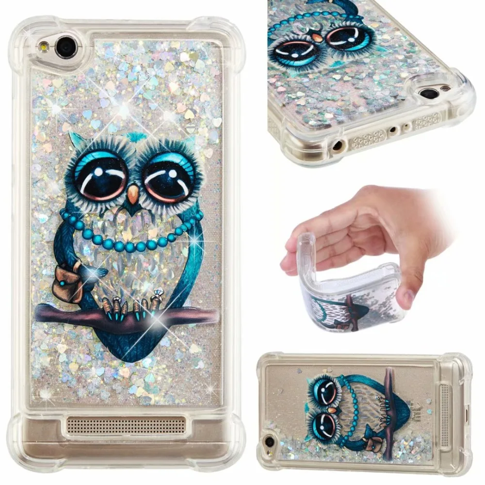 CBL For Redmi 4X 5 Plus 5A Note TPU Anti-knock pattern Quicksands Phone Case on for Xiaomi 5a 4A 5X Cover | Мобильные телефоны и