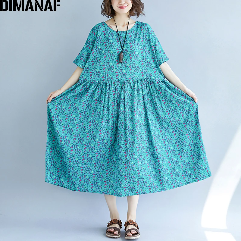 DIMANAF женское летнее платье больших размеров Femme женский элегантный сарафан