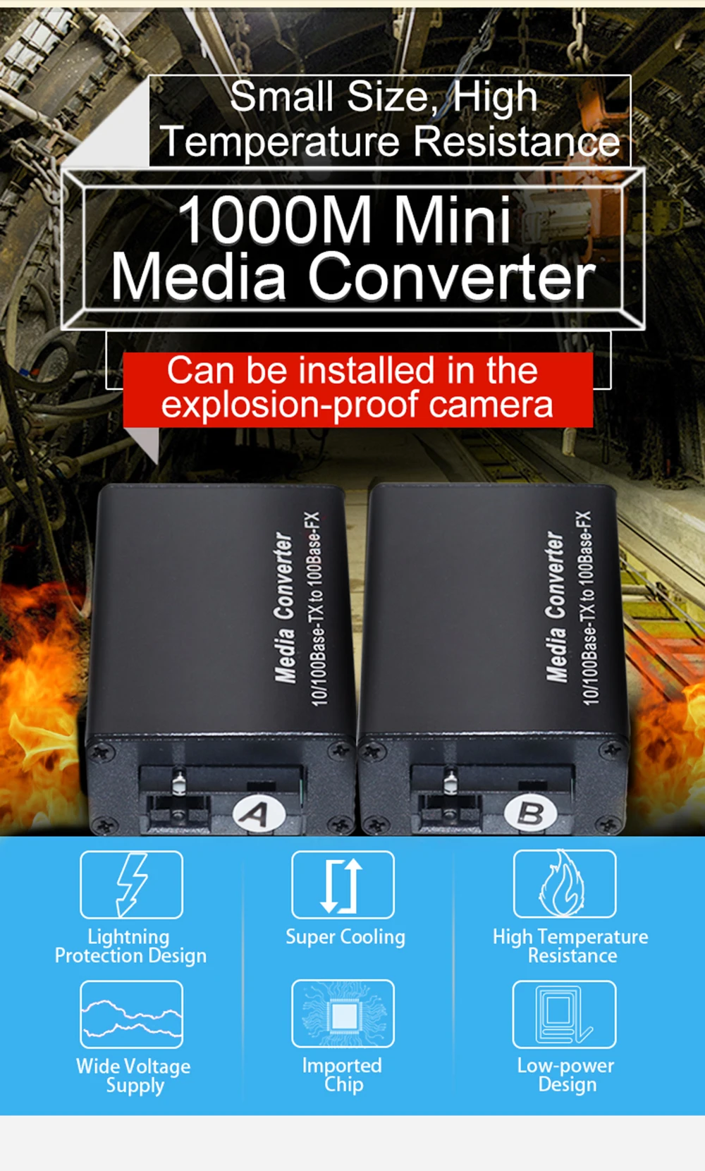 DC 5 V-12 V 20 км 1000 м мини локальных сетей оптического волокна волоконно-оптический к RJ45 одиночного режима коммутатора Ethernet оптический трансивер SM SC FTTH