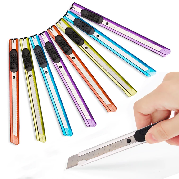 Color Art Letter Opener Metal Utility Knife Cutter Office Supplies School Stationery | Канцтовары для офиса и дома