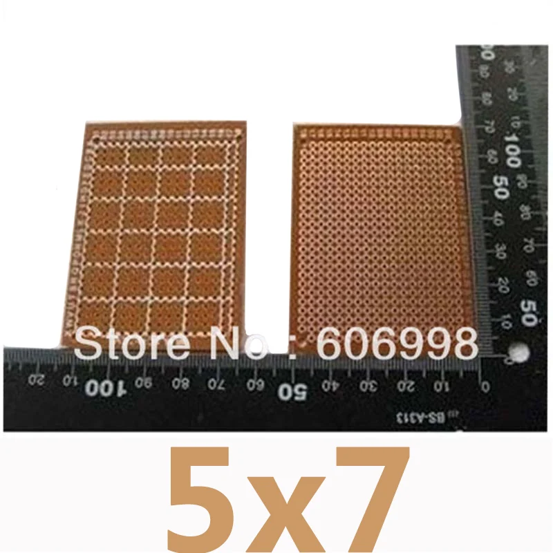 

10 шт./лот DIY Прототип бумаги PCB Универсальная Тестовая плата экспериментальная матричная печатная плата Прототип 5x7 см