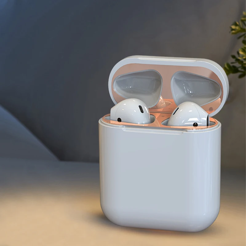 IKSNAIL металлический пылезащитный чехол для Apple AirPods аксессуар защитная наклейка
