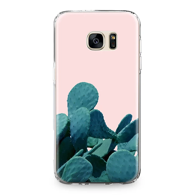 Для Samsung Galaxy J3 J5 J7 A3 A5 A8 2015 2016 2017 2018 задняя крышка монстеры листья растений кактус