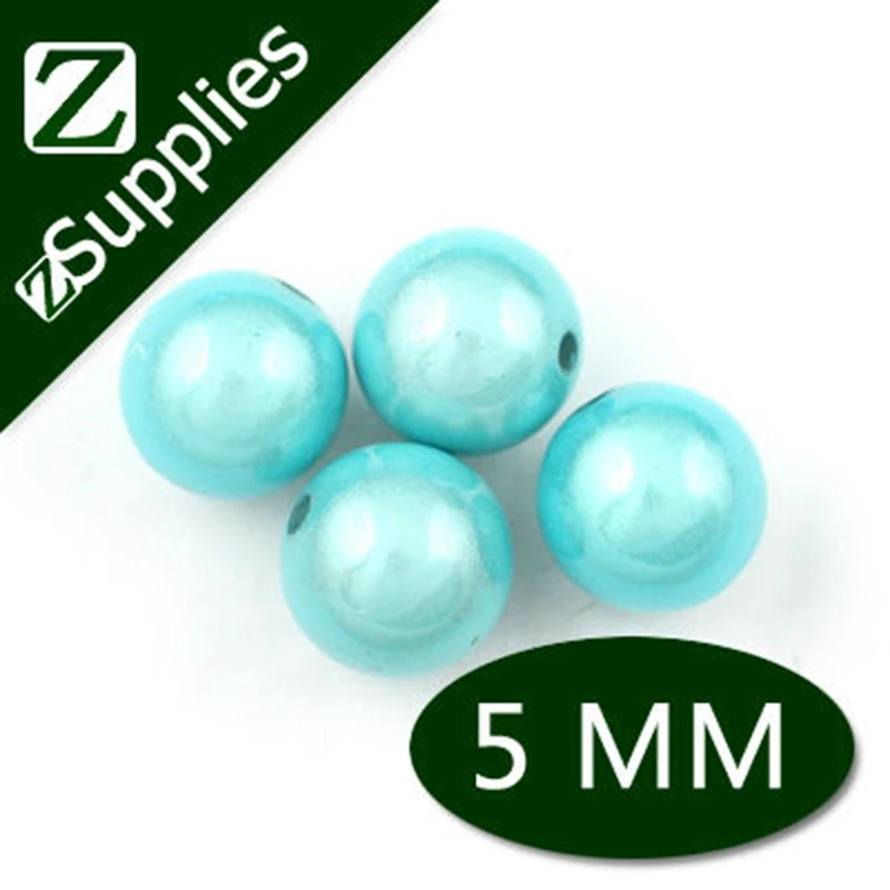 

5mm Fancy Design Sapphire Acrylic Round Miracle Beads, Fashion Perle Magique Wholesale