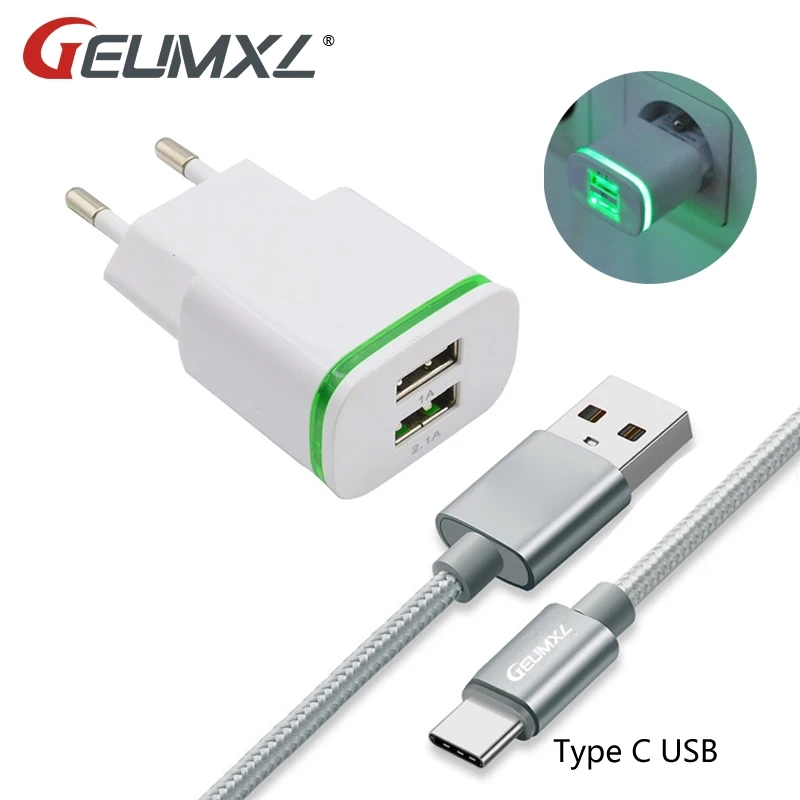 Кабель GEUMXL USB 3 1 с двумя usb портами для быстрой зарядки и синхронизации Elephone P9000 / Lite