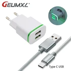 Кабель GEUMXL USB 3,1 с двумя usb-портами для быстрой зарядки и синхронизации для Elephone P9000  P9000 Lite M3  Wileyfox 2 X 2X Type C USB