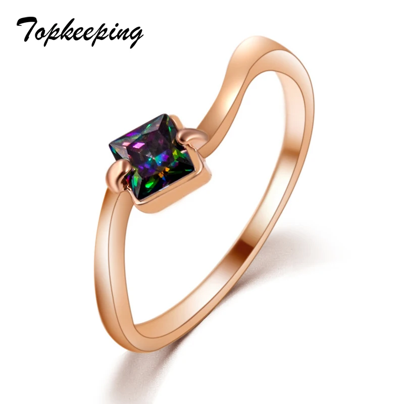 

Bridal Fashion Jewelry Party Dress Accessories Women Anniversary Gifts Exquisite Zircon Ring Curve Shape Wedding Jewelry Rings