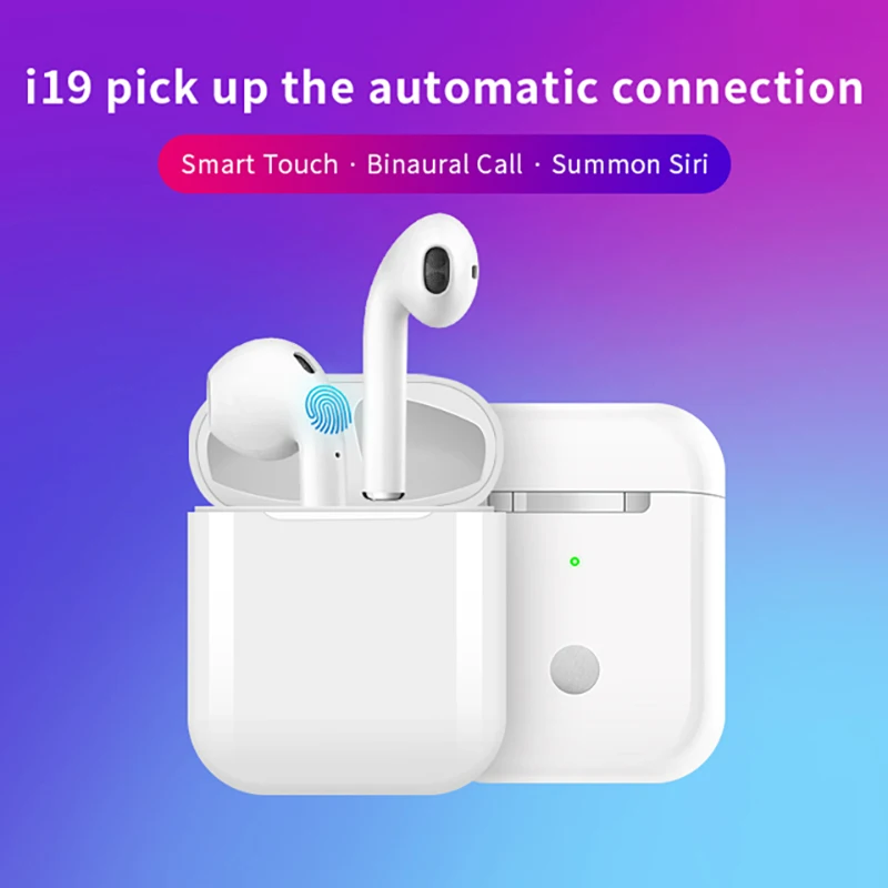 Tws 5 0 bluetooth наушники беспроводные slauchawki bezprzewowe i19 беспроводная гарнитура