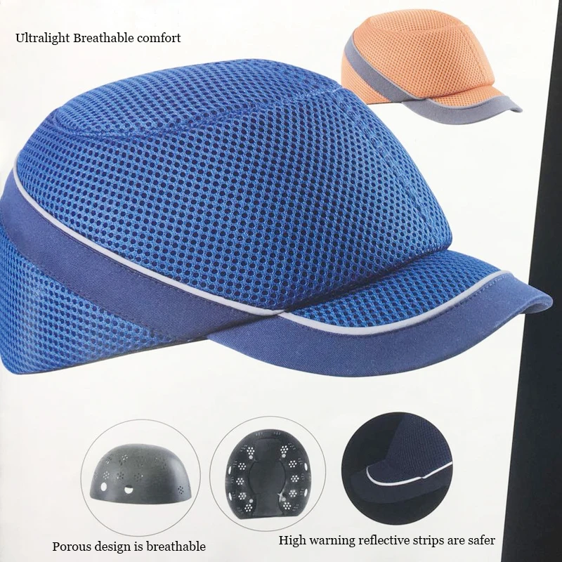 Bump Cap Safety Helmet Work Hat Breathable Security Lightweight Helmets Baseball Style For Outside Door Workers GMZ-32 | Безопасность и