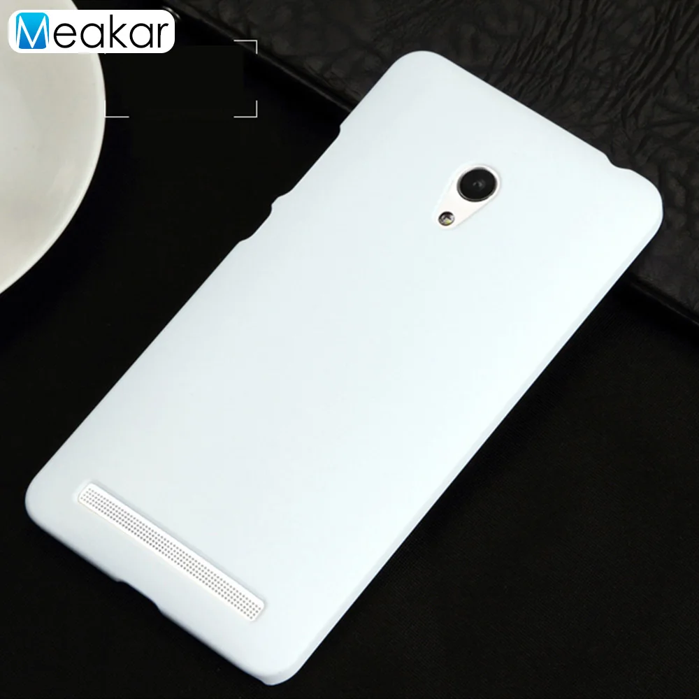 Матовая Пластик Coque 6.0For Asus Zenfone 6 Чехол для Asus Zenfone 6 A600cg A601cg телефона чехол-лента на заднюю панель - Цвет: white