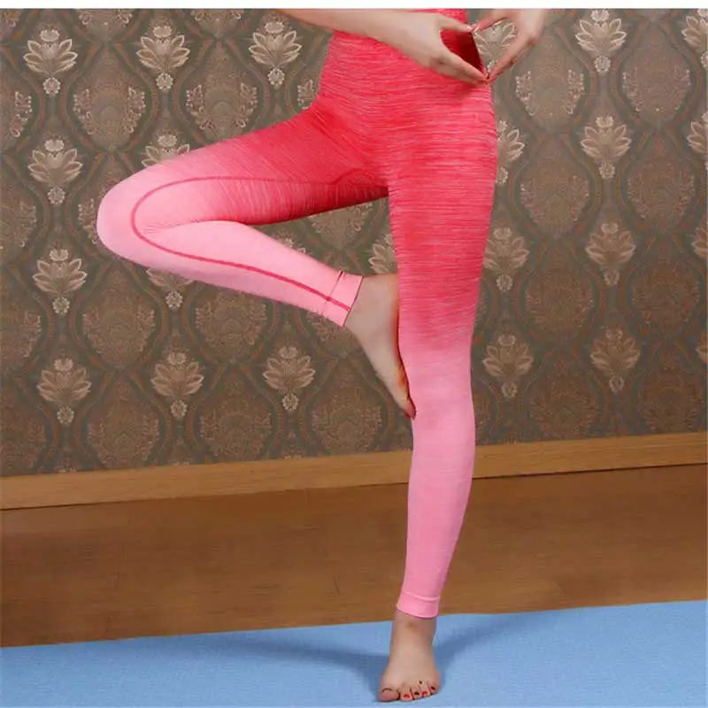 Женские спортивные компрессионные штаны для занятий спортом йогой фитнесом