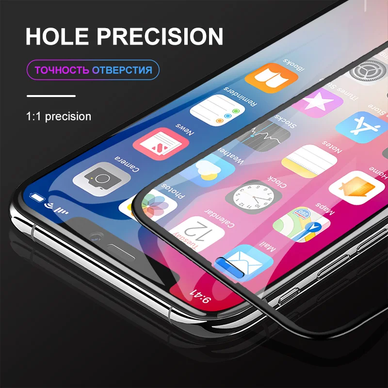 IONCT 9D защитное стекло на айфон 6 6s 7 8 Plus полное покрытие iPhone X Xr Xs Max защита экрана