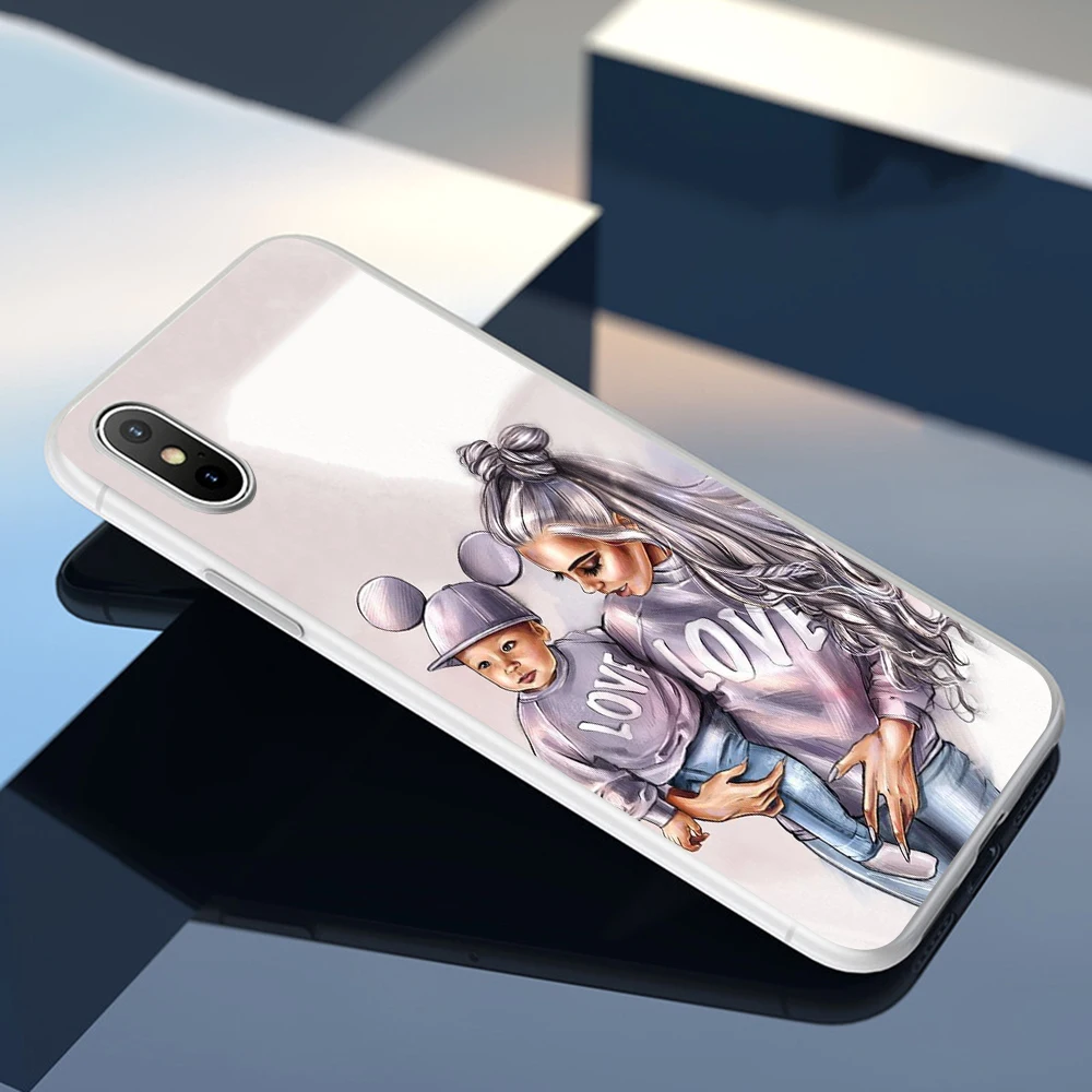 Lavaza Case for Apple iPhone 6 6s 7 8 Plus X 5 5S SE Cover XS Max XR Super mama girly Girl Queen Cases | Мобильные телефоны и