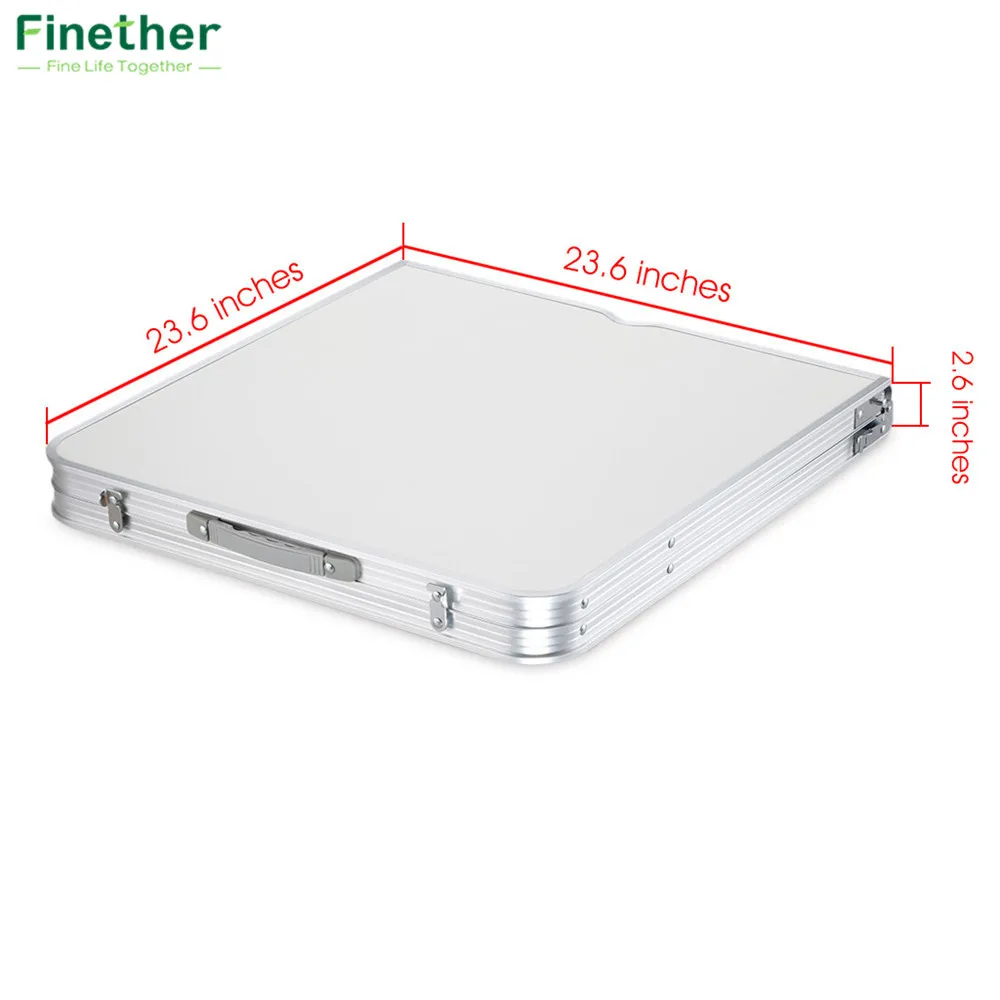 Портативный алюминиевый складной уличный стол Finether ультралегкий регулируемый