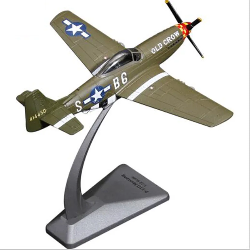 

1/72 scale US Alloy P-51D Mustang fighter aircraft military airplane models adult children toys for display show collections