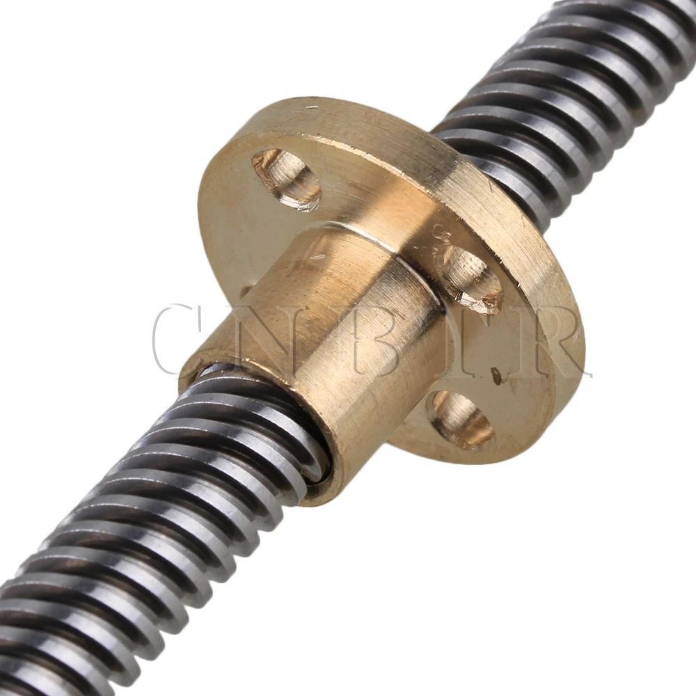 

CNBTR Horizontal Linear 300mm Optical Axis & 8mm Lead Rods with Nuts Linear Slide Block & Stepper Coupler Dual Rail Support Set