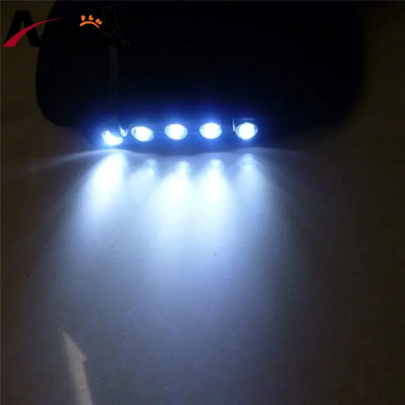 2pcs Bright 5 LED Hat Light Under the Brim Hunting Fishing Hands-free Headlamp with Two Lighting Modes Survival Kits | Спорт и