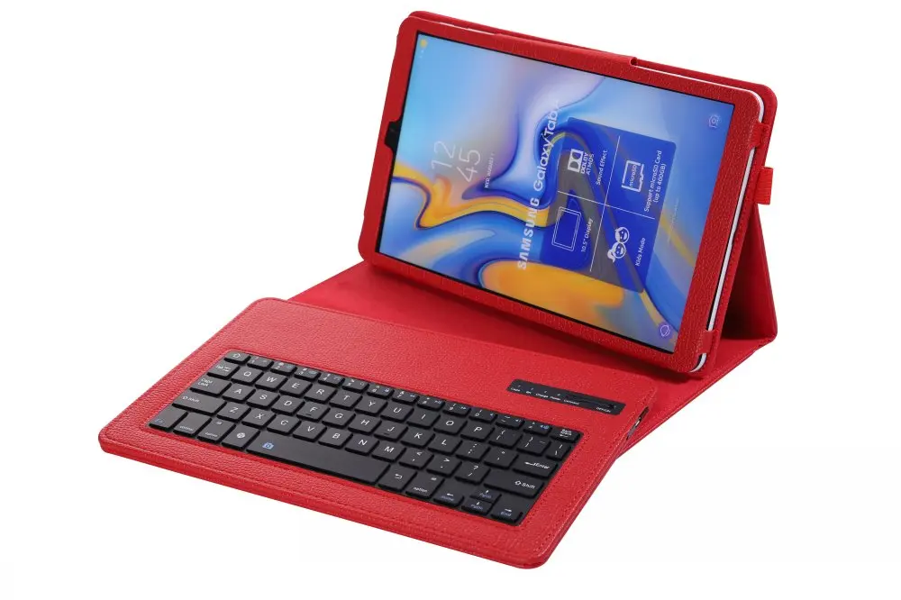 Съемный кожаный чехол с клавиатурой Bluetooth для samsung Galaxy Tab A A2 10,5 T590 T595 SM-T590 чехол с карандашом