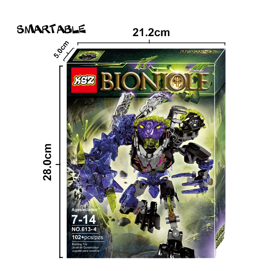 BIONICLE серии 4 шт./компл. Ekimu умарак Storm qurke, игровые фигурки, строительные блоки, игрушки для мальчиков и совместимо со всеми самых лучших брендов, BIONICLE