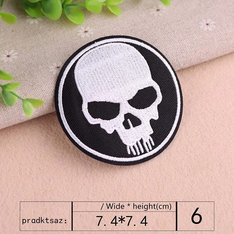 PGY одежда Панк Знак смерти ветер ткань наклейки Фараон череп DIY Вязание Вышивка стежка ремонт куртка украшение пальто