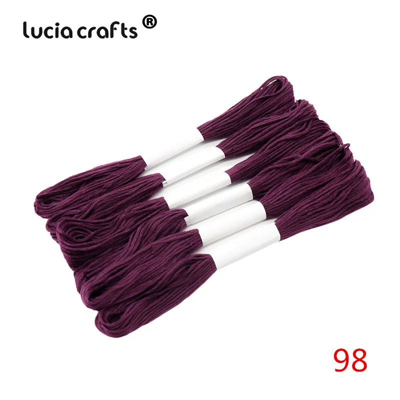 98 Purple red 6 шт 7 метров разные цвета якорь» для вышивания крестиком хлопок вышитые нить 20050028(D6 - Цвет: 98 Purple red